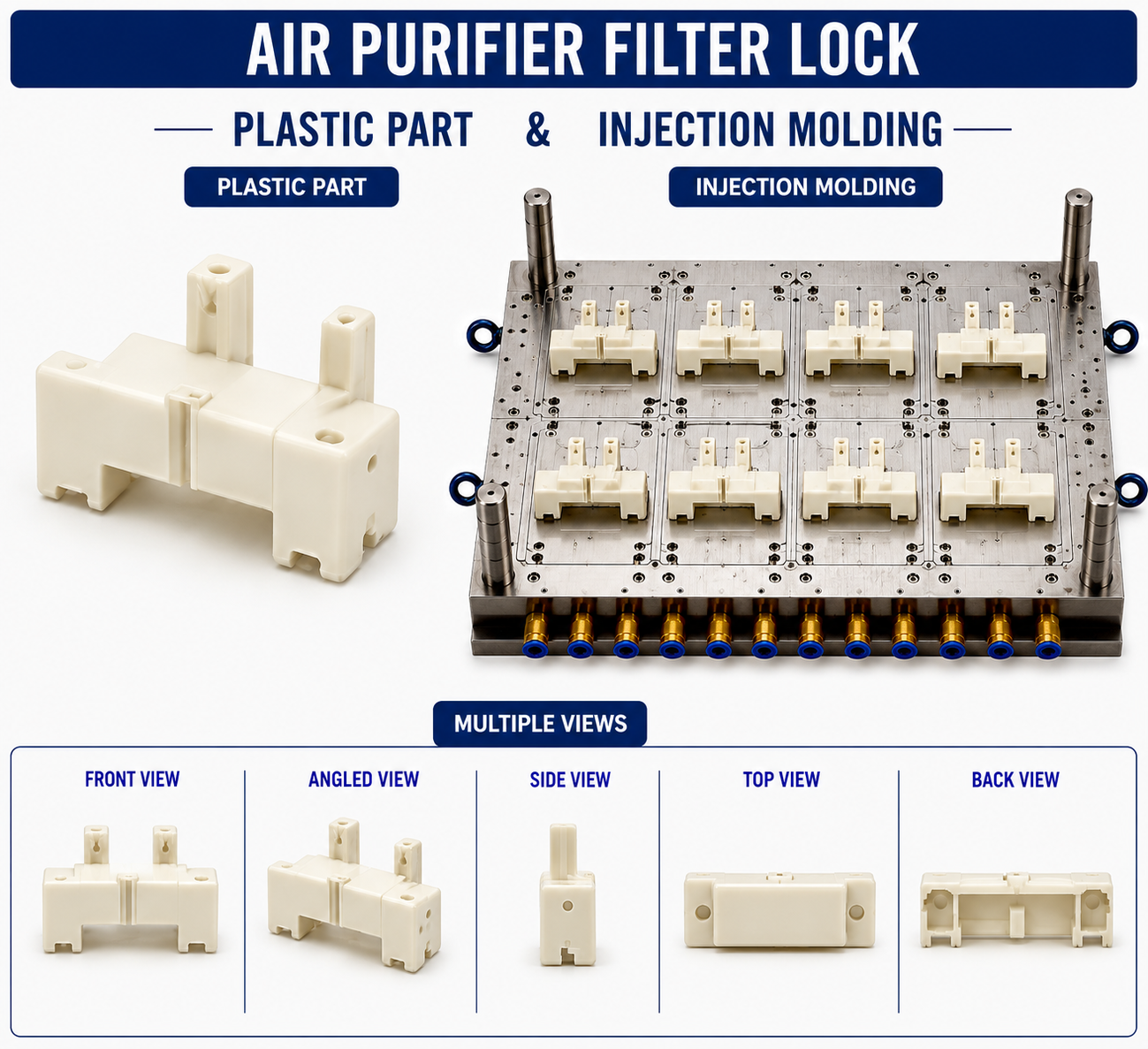 Air Purifier Plastic Filter Lock Mould and Moulding Service